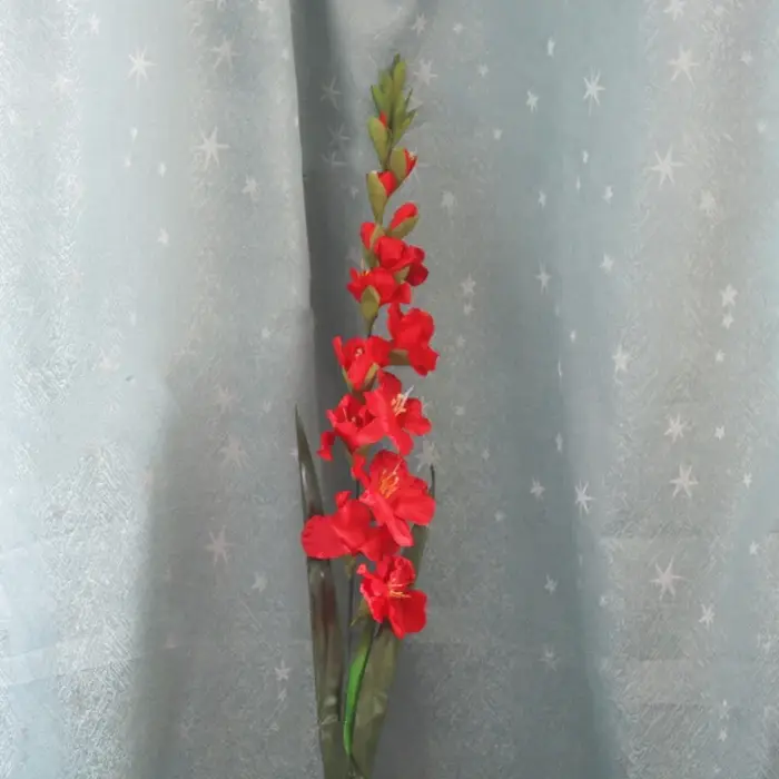Gladiolus artificiel déco, 99CM, Arrangement floral pour maison, jardin, mariage, fausses plantes, s
