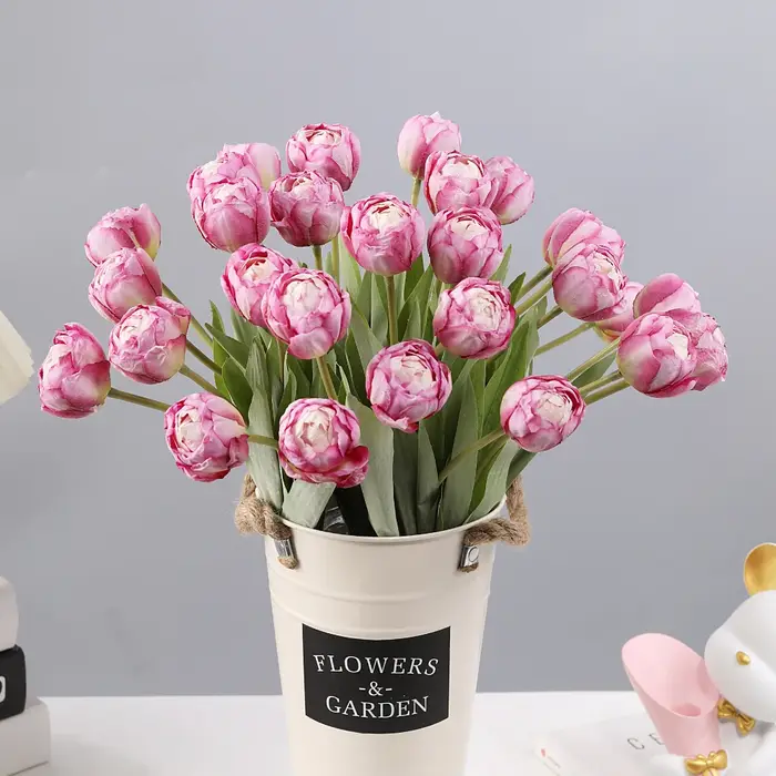 Bouquet de fleurs artificielles en soie