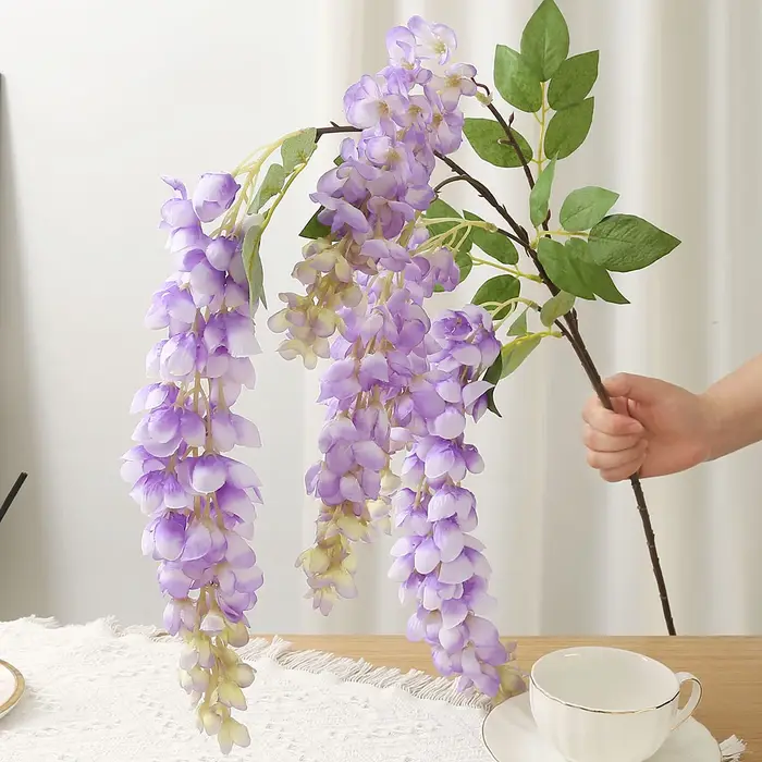 Guirlande de glycine suspendue de fleurs artificielles
