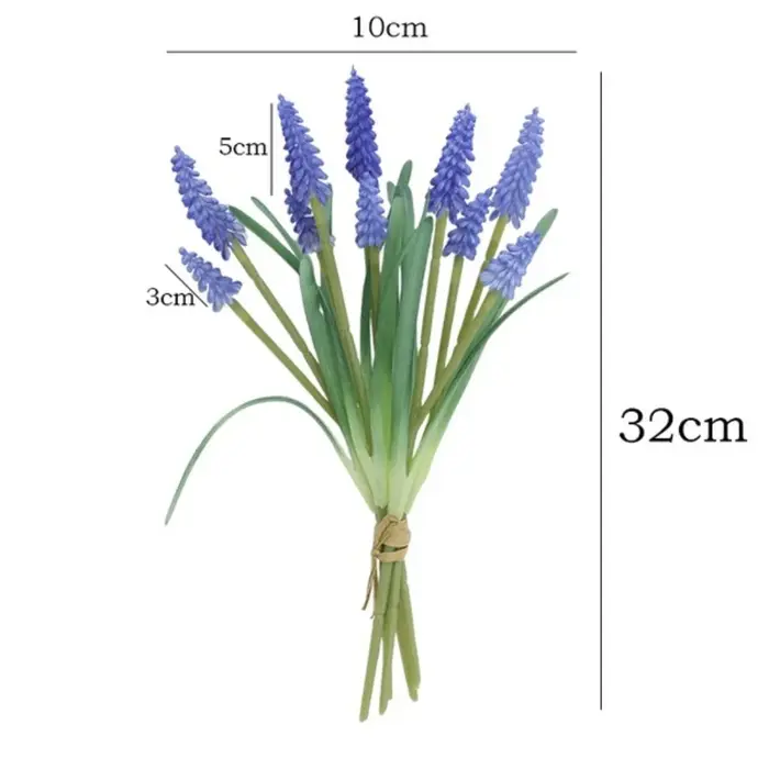 Bouquet de fleurs de jacinthe artificielles réalistes