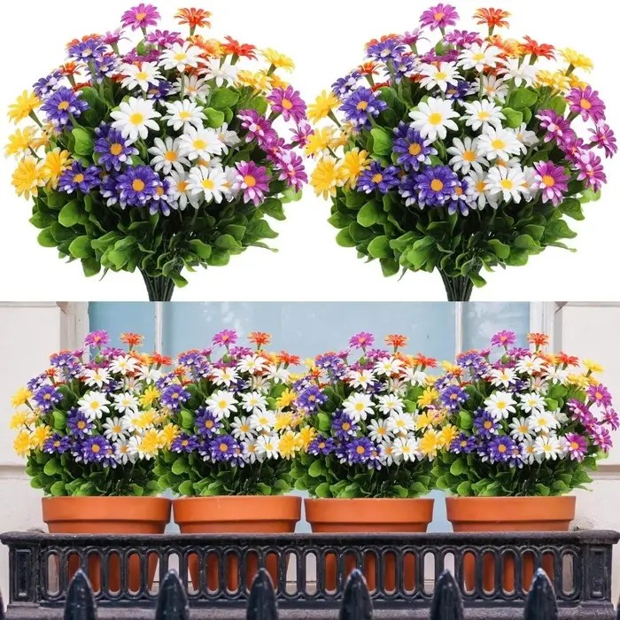Fausses fleurs artificielles de marguerites