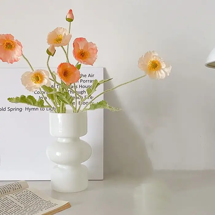 Vase à fleurs en verre créatif pour terrarium de bureau
