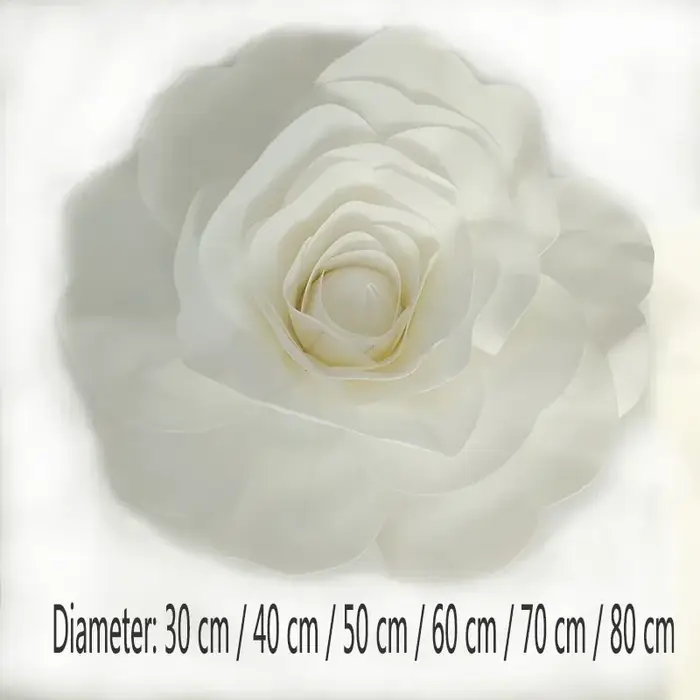 Grandes fleurs artificielles en mousse