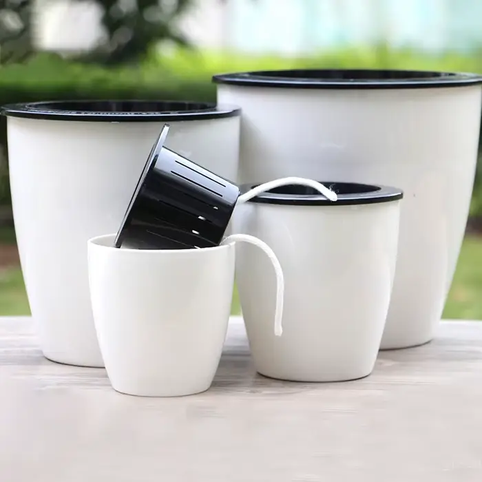 Pot de fleurs rond Double couche
