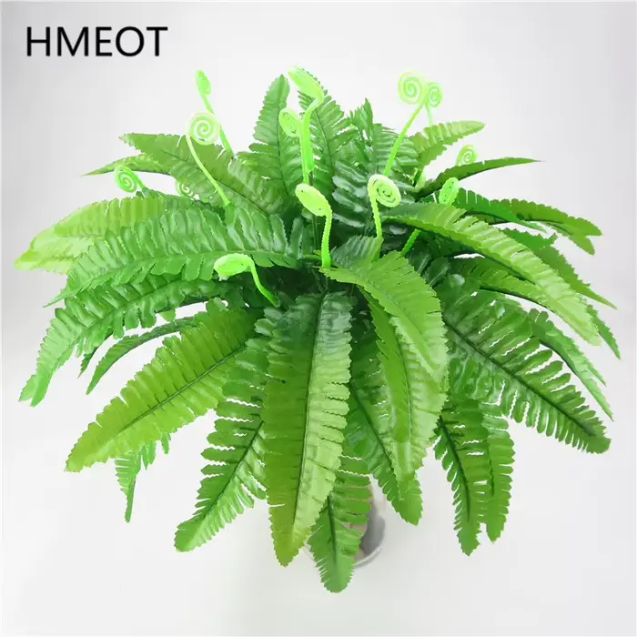 Plantes vertes artificielles en pot : herbe persane