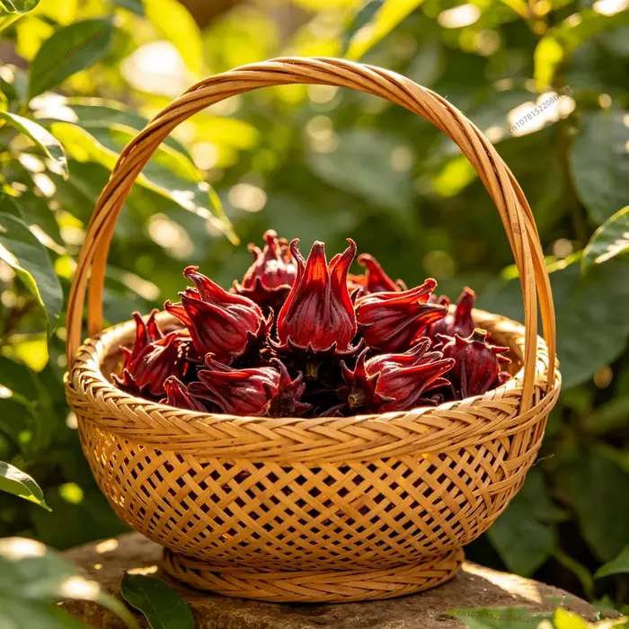 Fleurs d'hibiscus séchées naturelles en gros pour la beauté