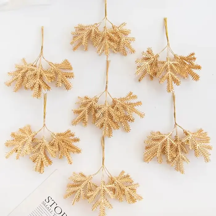 Plantes artificielles Branches D'or Avec Frost Arbre De Noël Table À Manger Centre Accueil Arrangements Jolie Mariage Scrapbooks Décor