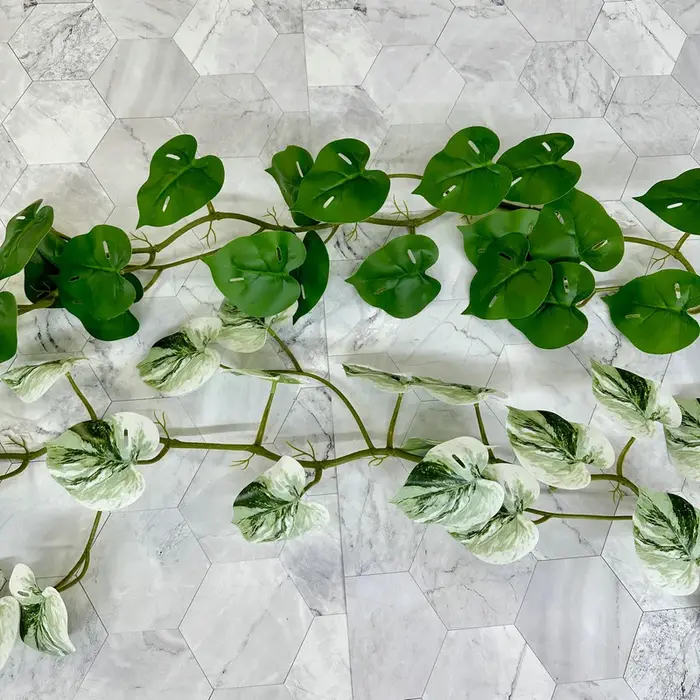 2 pièces 1, 8 m Simulation de feuilles de taro colorées