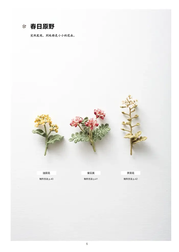 Quatre saisons fleurs et plantes naturel Crochet à tricoter livre Chi Chi travaux à la main bricolage artisanat broderie