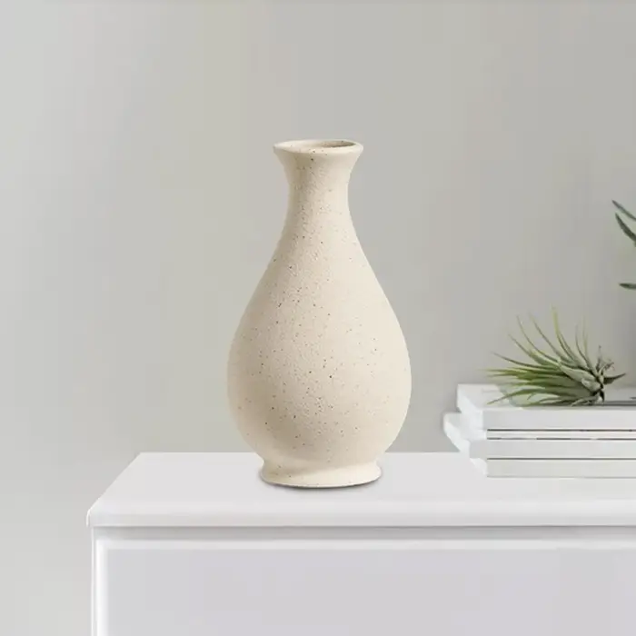 Vase en céramique nordique, pot pour plantes hydroponiques et fleurs séchées, artisanat d'art pour j