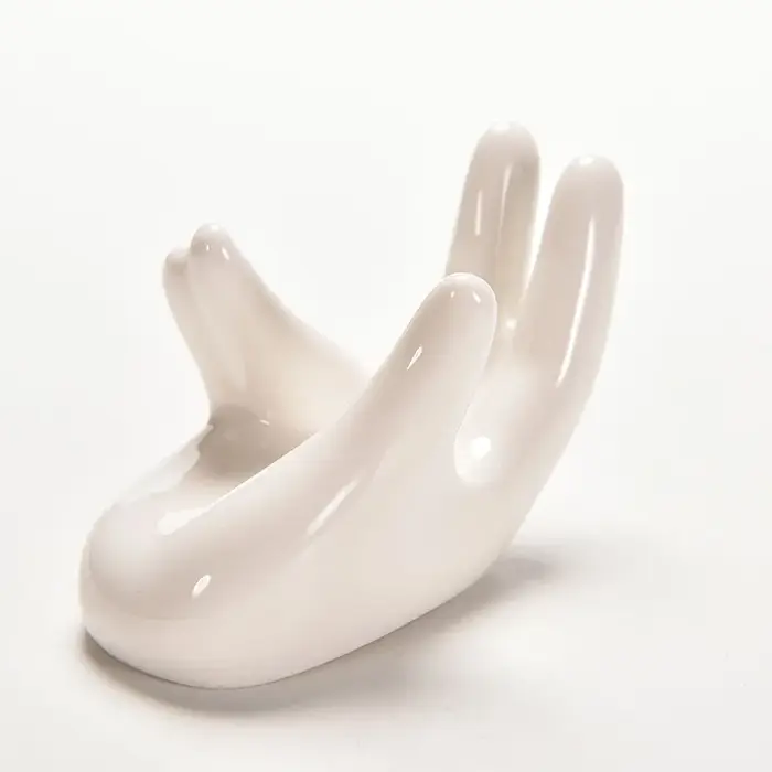 Plante à Air en céramique et porcelaine blanche