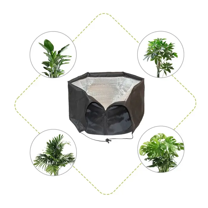 Couverture anti-gel réutilisable pour plantes
