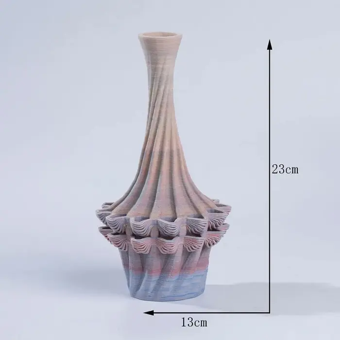 Vase en céramique, Art esthétique, forme inhabituelle, décoratif, fleurs séchées, moderne et élégant