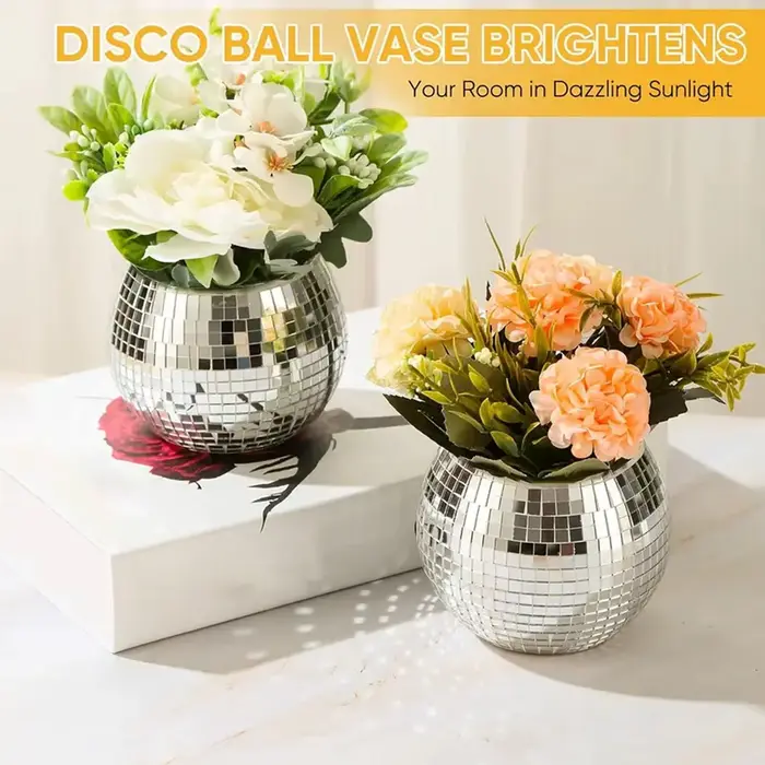 Jardinière boule Disco décor