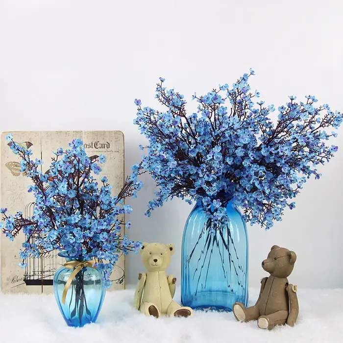 Gypsophila fleurs artificielles branche blanche haute qualité souffle de bébé fausses plantes Long Bouquet maison mariage décor automne noël