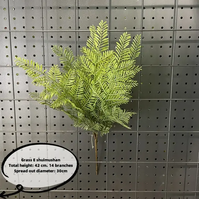 1 pièces plante artificielle vert persan feuilles de fougère décor de chambre fausse plante feuille 