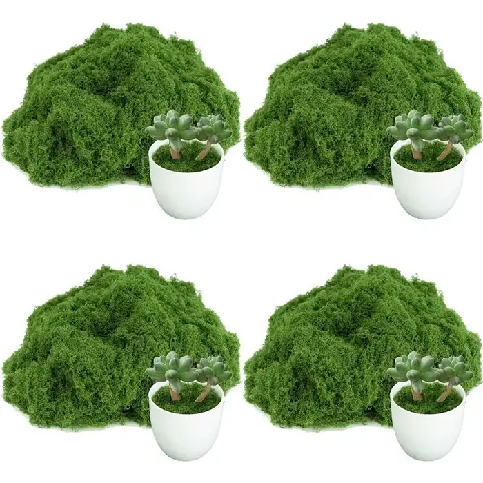 BSEVB-4X Faux mousse artificielle pour plantes d'intérieur, pour jardin féerique en pot, fabrication