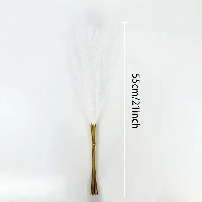 Moelleux herbe de Pampa Boho décor 20PC 55CM fleur fausse plante roseau pour fête de mariage automne noël décoration de la maison fleurs artificielles
