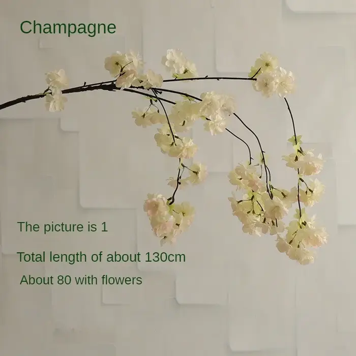 Branches de fleurs de cerisier suspendues