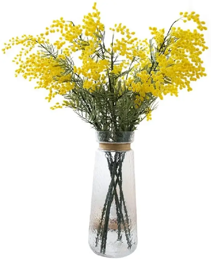 Fleurs artificielles en soie Mimosa