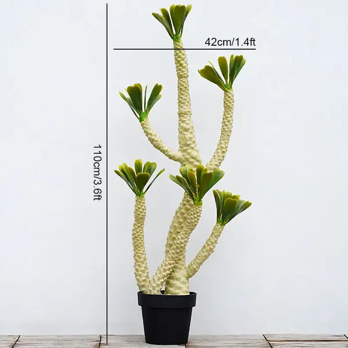 Plantes Tropicales Artificielles au Toucher Réel, 3,6 Pieds, Six Têtes avec Cuir oral elu, Décoratio