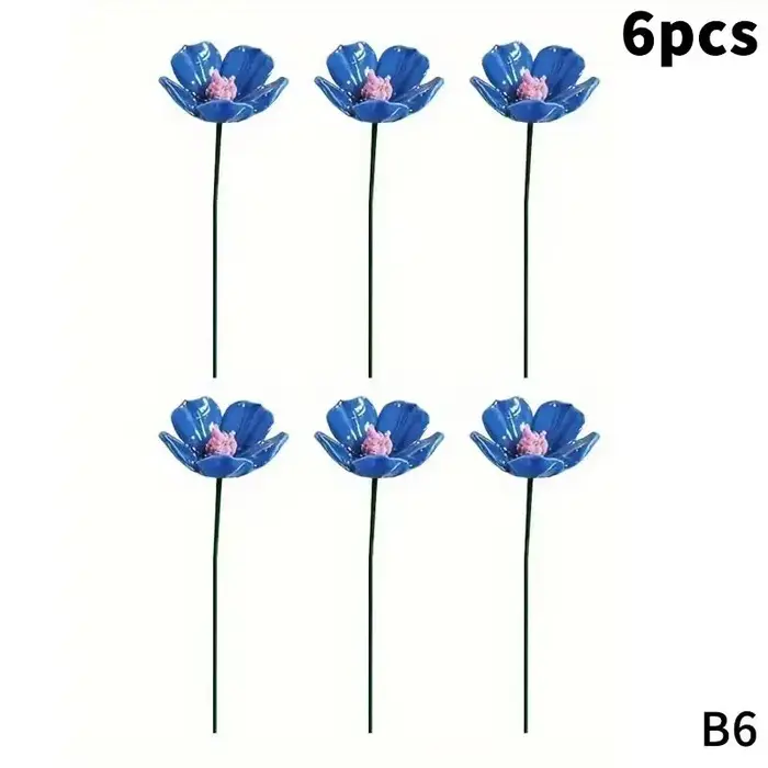 6/8/10 pièces de fleurs éternelles en céramique artisanales, oubli-moi-pas, ornement pour la maison,