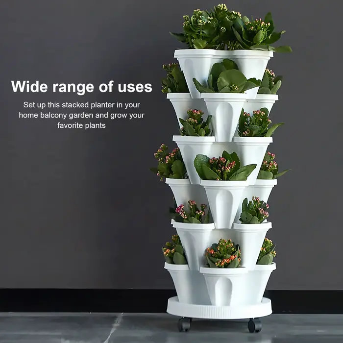 Jardinière verticale empilable