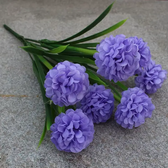 Fleurs d'hortensia artificielles en soie, boules d'oignon, Bouquet de demoiselle d'honneur, décor de