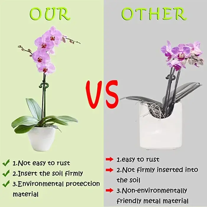 10 piquets de support pour plantes de 27 cm