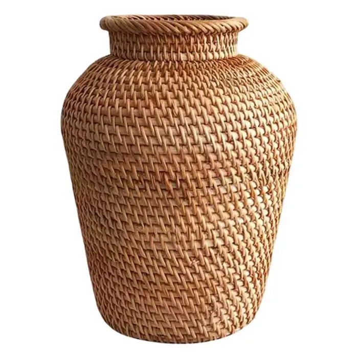 Vase en rotin branche Pot de fleur rustique