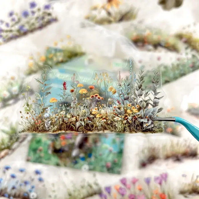 Autocollants de grappes de plantes et de fleurs