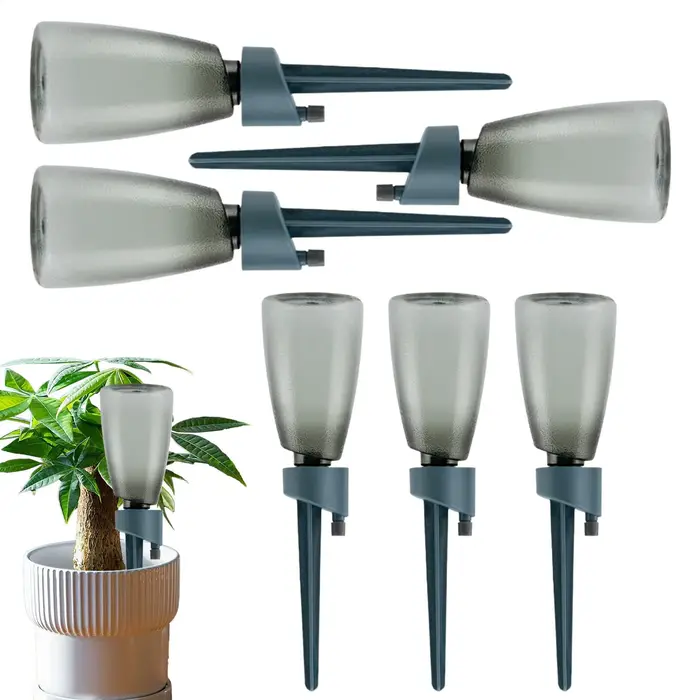 6 pièces plante distributeur d'eau automatique jardin dispositif