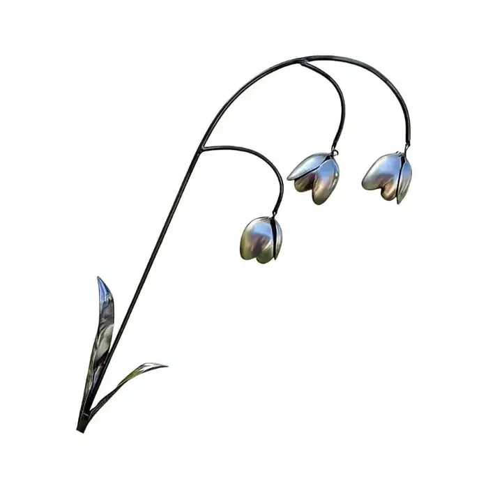 G6KF fleur vallée en métal, décoration jardin, Art en métal résistant aux intempéries, décoration extérieure fleur