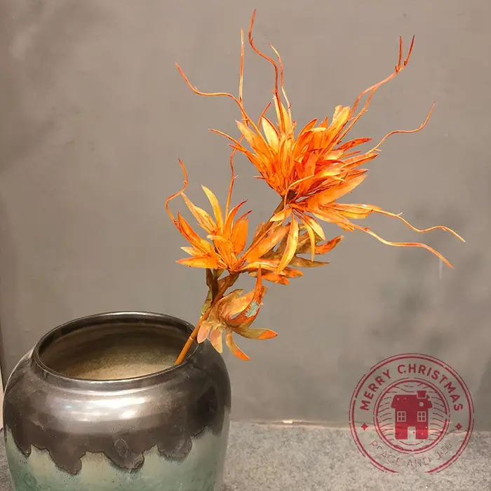 Arrangement floral simulé Epiphyllum blanc