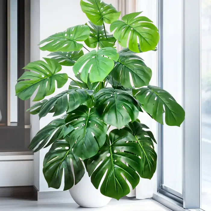 60-103 cm artificielle Monstera deliciosa Pothos Alocasia feuille fausse plante ornementale festive décoration de bureau à domicile
