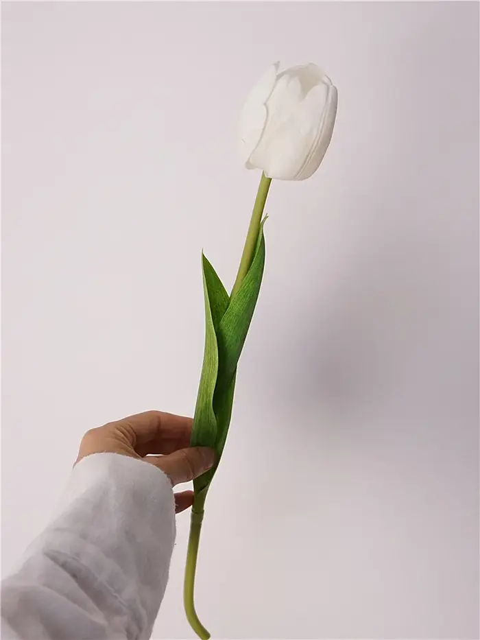 Fleurs artificielles tulipes hydratantes, bouquet de patients au toucher réel, décor de mariage, déc