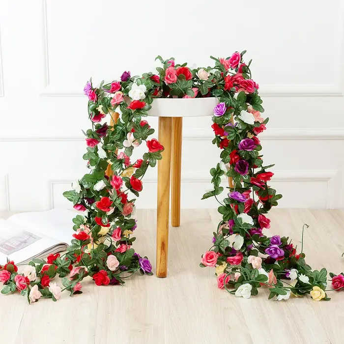 Vigne Artificielle Rose pour Guirxiété de Mariage