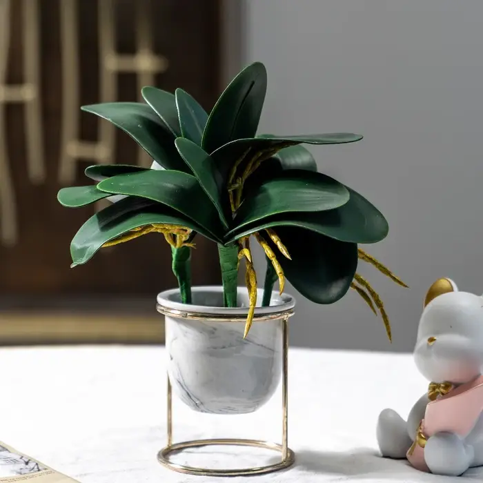 6 pièces de plantes artificielles en PVC pour mariage