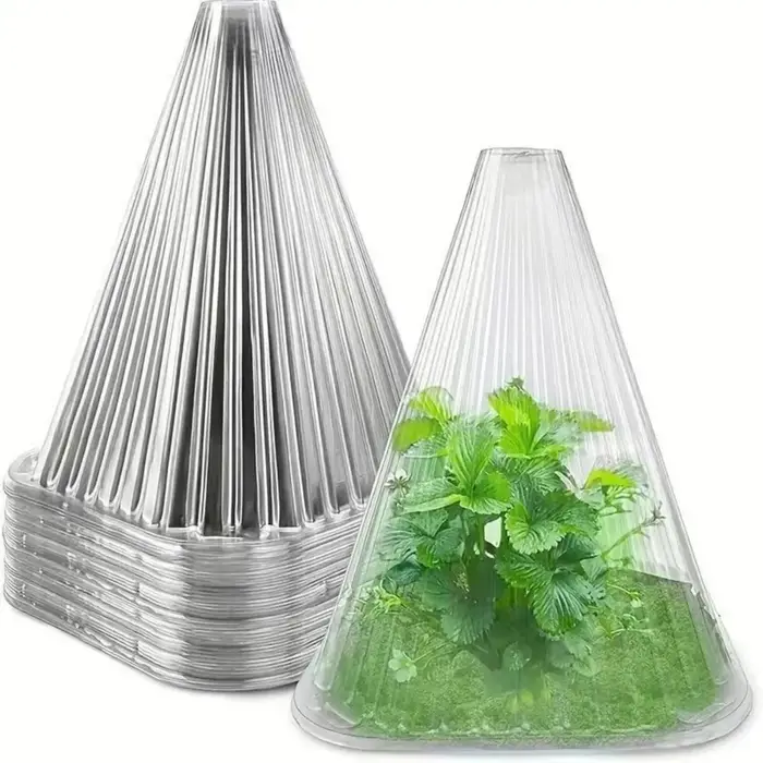 Couvercle de Protection des plantes, pot de cloche carré réutilisable, protège les plantes des domma