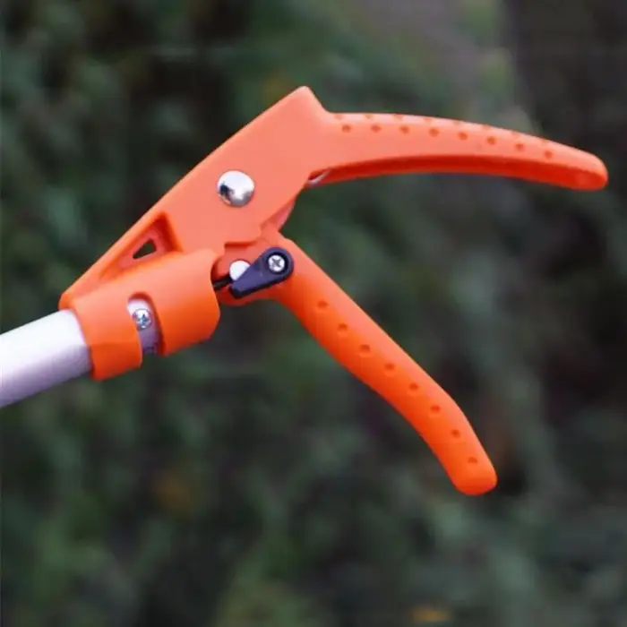 Sécateur à très longue portée en aluminium durable et léger, idéal pour les arbres fruitiers de jardin, avec perche de coupe