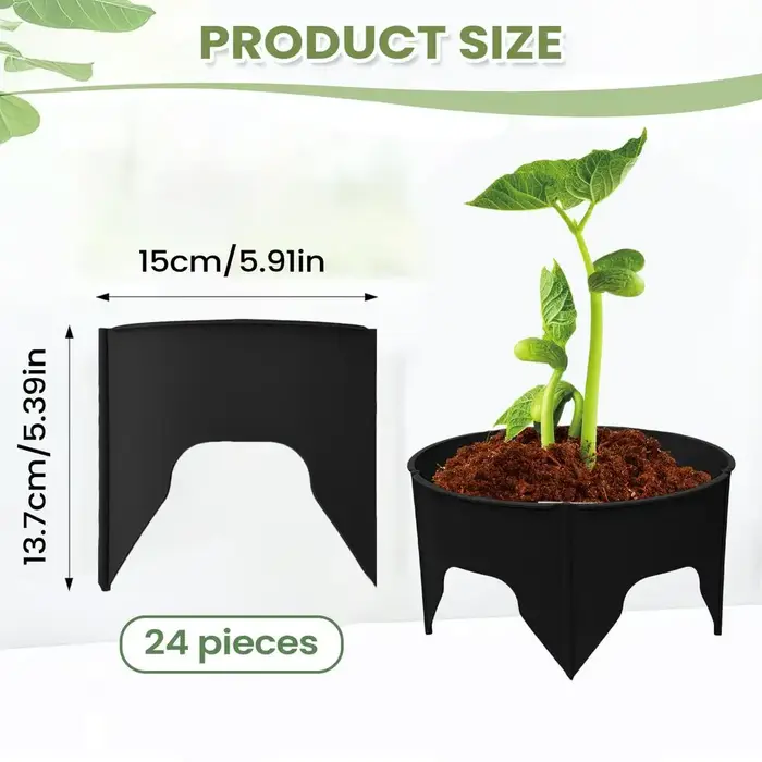 Anneau de protection rond pour culture de plantes