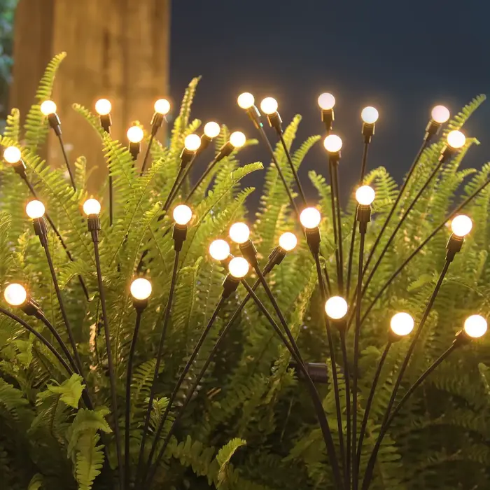 6/8/10 LED lampes de jardin à énergie solaire luciole lumières extérieures étanches vibrantes oscillantes pour la décoration de voie de Patio