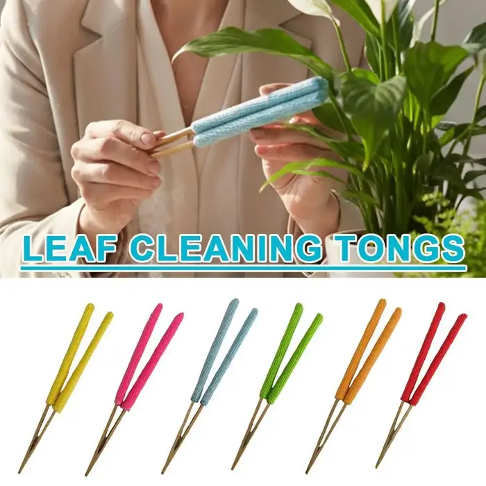 Pince de nettoyage de feuilles de plantes avec manchons en microfibre