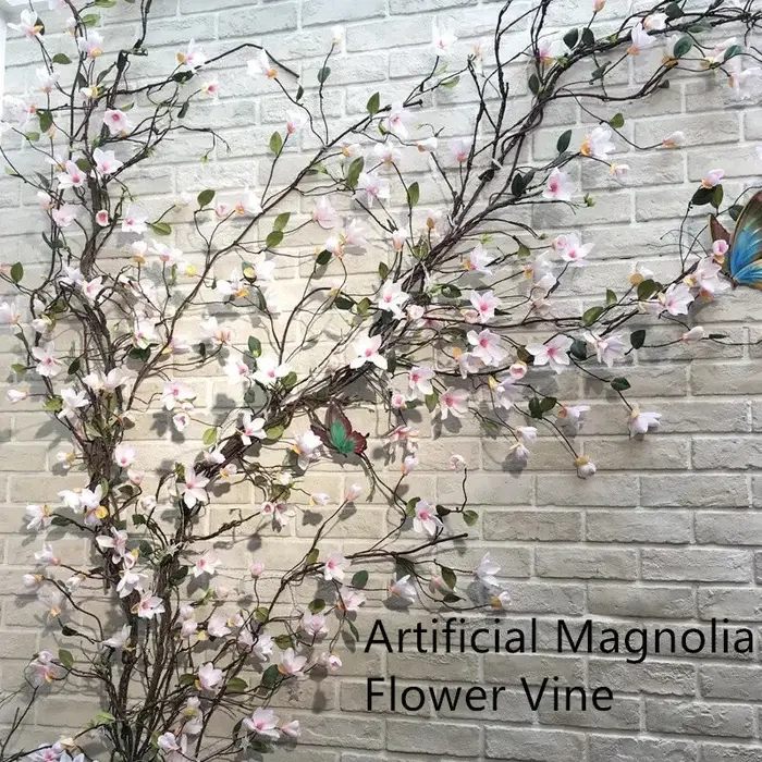 Vigne murale de fond décorative en rotin