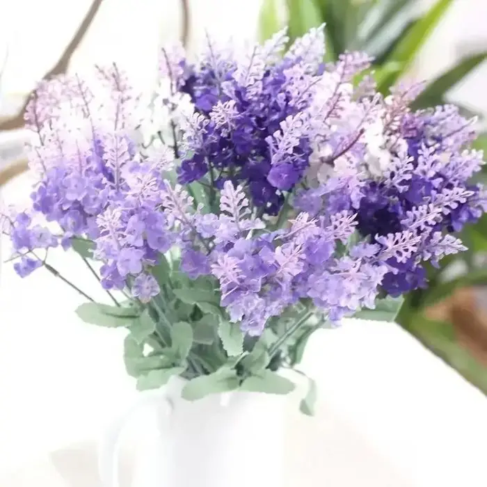 1 Bouquet de fleurs artificielles de lavande