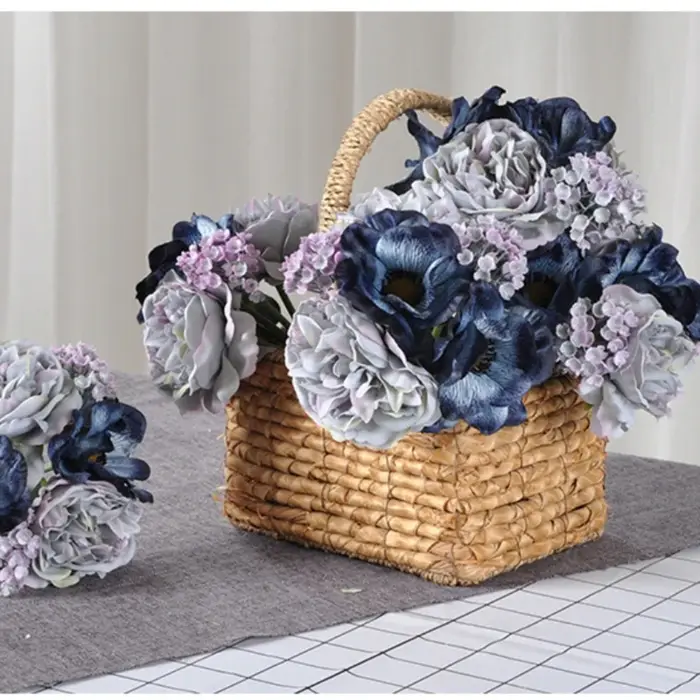 Bouquet d'anémone artificiel en soie
