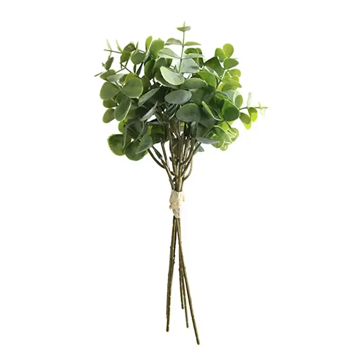 Bouquet de feuilles d'eucalyptus artificielles fait à la main