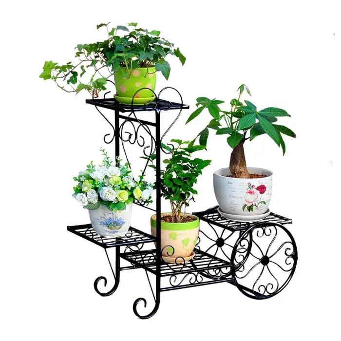 Support de fleurs en fer multicouche