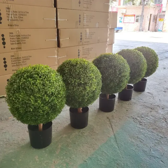 Simulation d'arbre à boules d'herbe de feuille de bayberry
