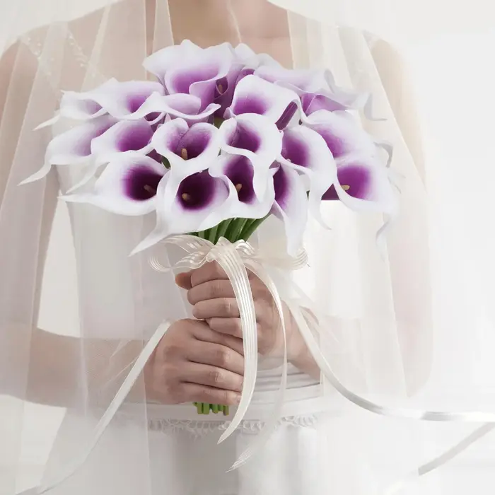 Bouquet de fleurs artificielles Calla Lily